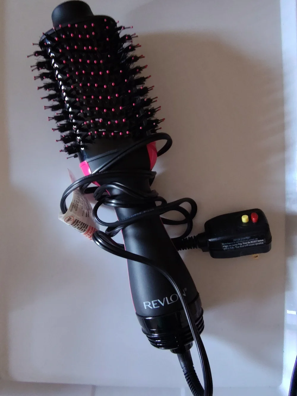 Revlon Black and Pink Round Hot Air Brush